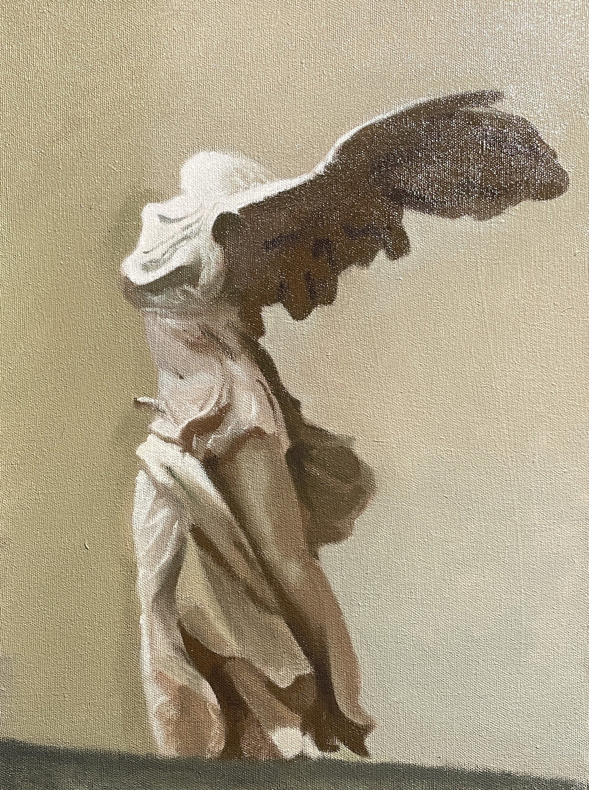 "Master copy of the Nike of Samothrace," 12x16, canvas, SOLD