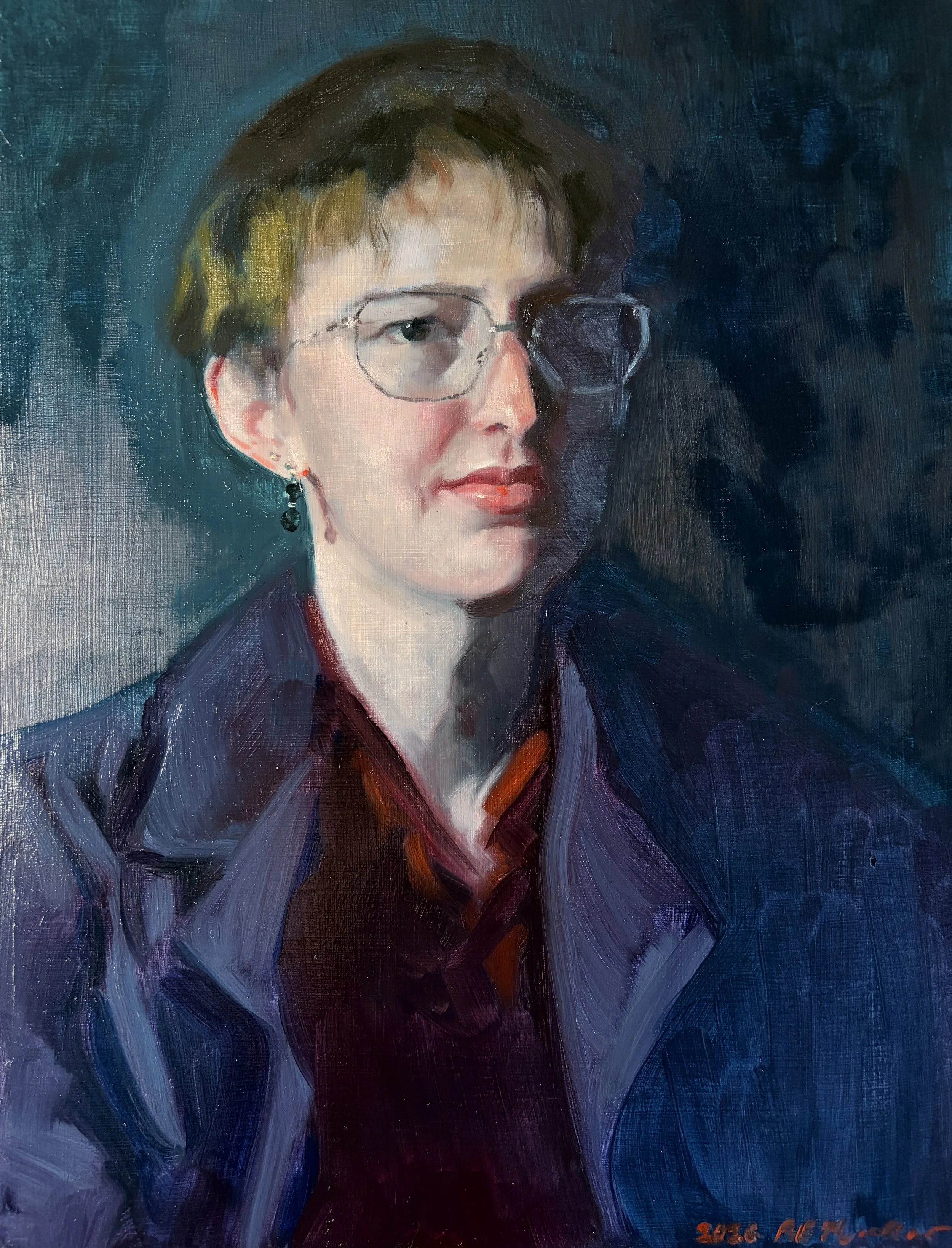 "Noelle," 12x16, oil on panel, NFS