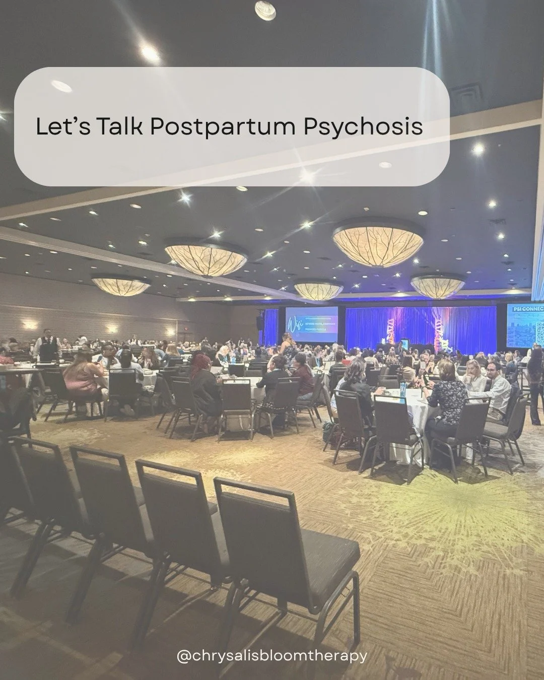 🦋 At the @postpartumsupportinternational conference, there was a heavy AND necessary theme around postpartum psychosis, an often taboo and scary topic to discuss, yet so important.

We shouldn't talk about postpartum psychosis as a "RARE" 
