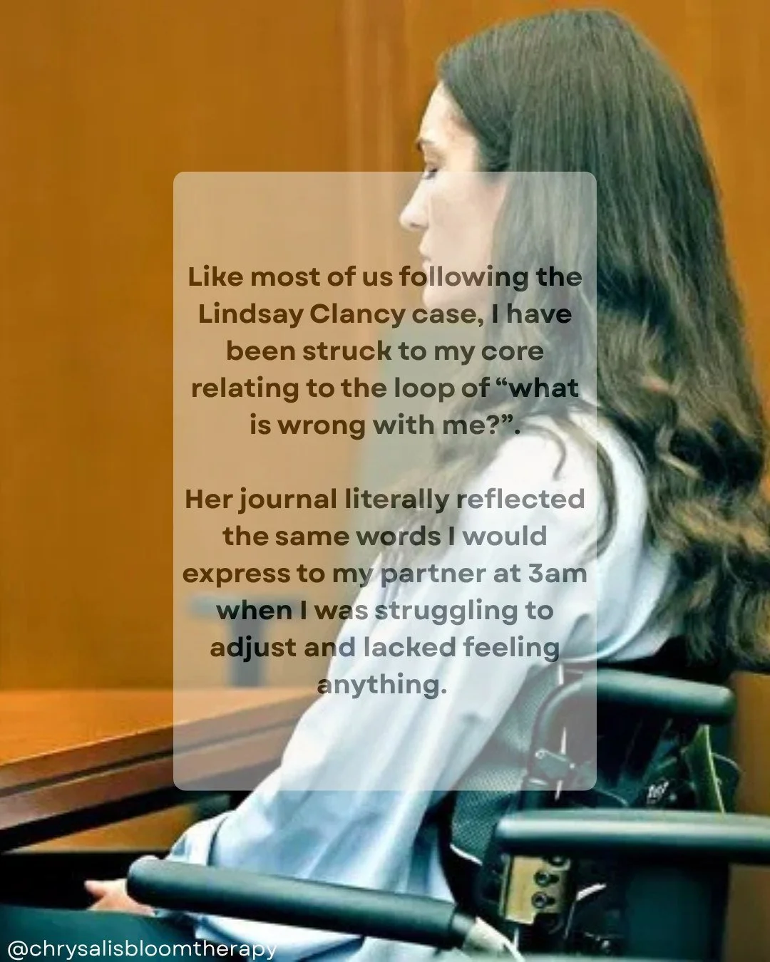 ... As a perinatal mental health professional and a survivor of PMADS, the Lindsay Clancy case is sitting heavy for myself and so many of us.

It isn't just a trial, it's a mirror into a system that continues to fail mothers.

In the U.S., the expect