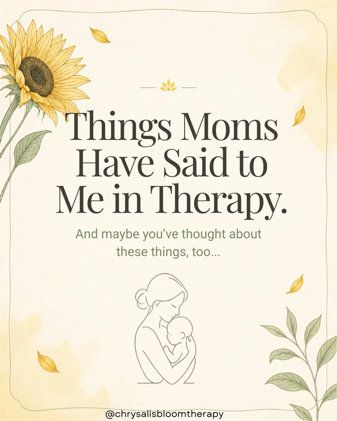 There are things moms have shared with me in therapy that feel almost impossible to say out loud.

Thoughts that scare them.
Thoughts that make them question themselves.
Thoughts that leave them wondering, &ldquo;What kind of mom thinks this?&rdquo;
