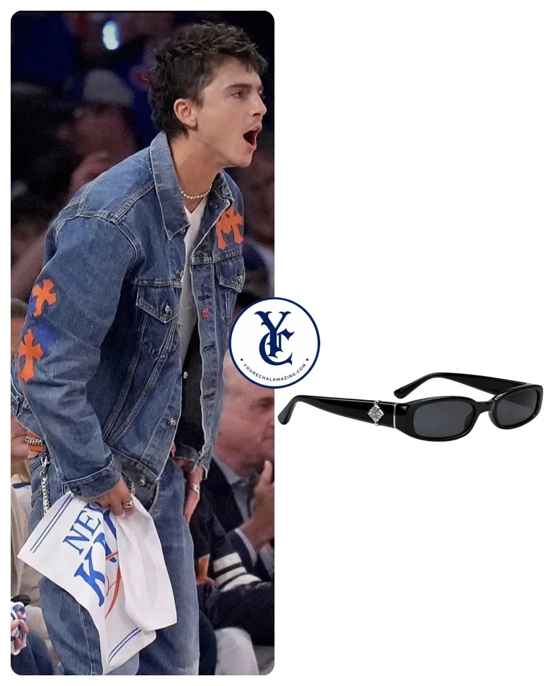 48 hours, two heart-wrenching Knicks games, and every resource I have &mdash; that&rsquo;s what it took to finally find these epic @chromeheartsofficial sunglasses. And guess what? They were literally released TODAY 🧡🩵🧡🩵🧡

The waitlist goes back