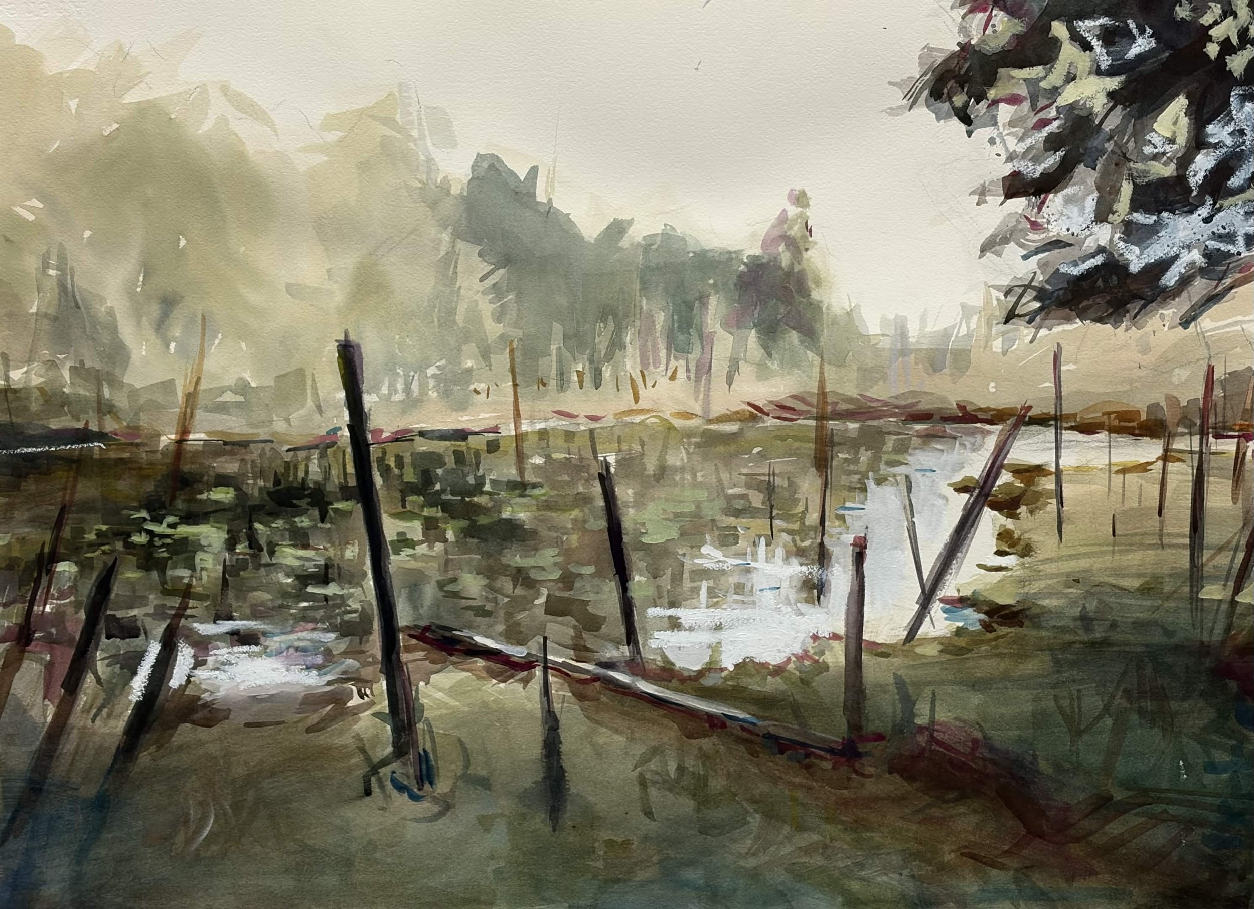 Pre-College Experience | Upcoming Projects | 22x30 Watercolor | Mid-Summer Gallery