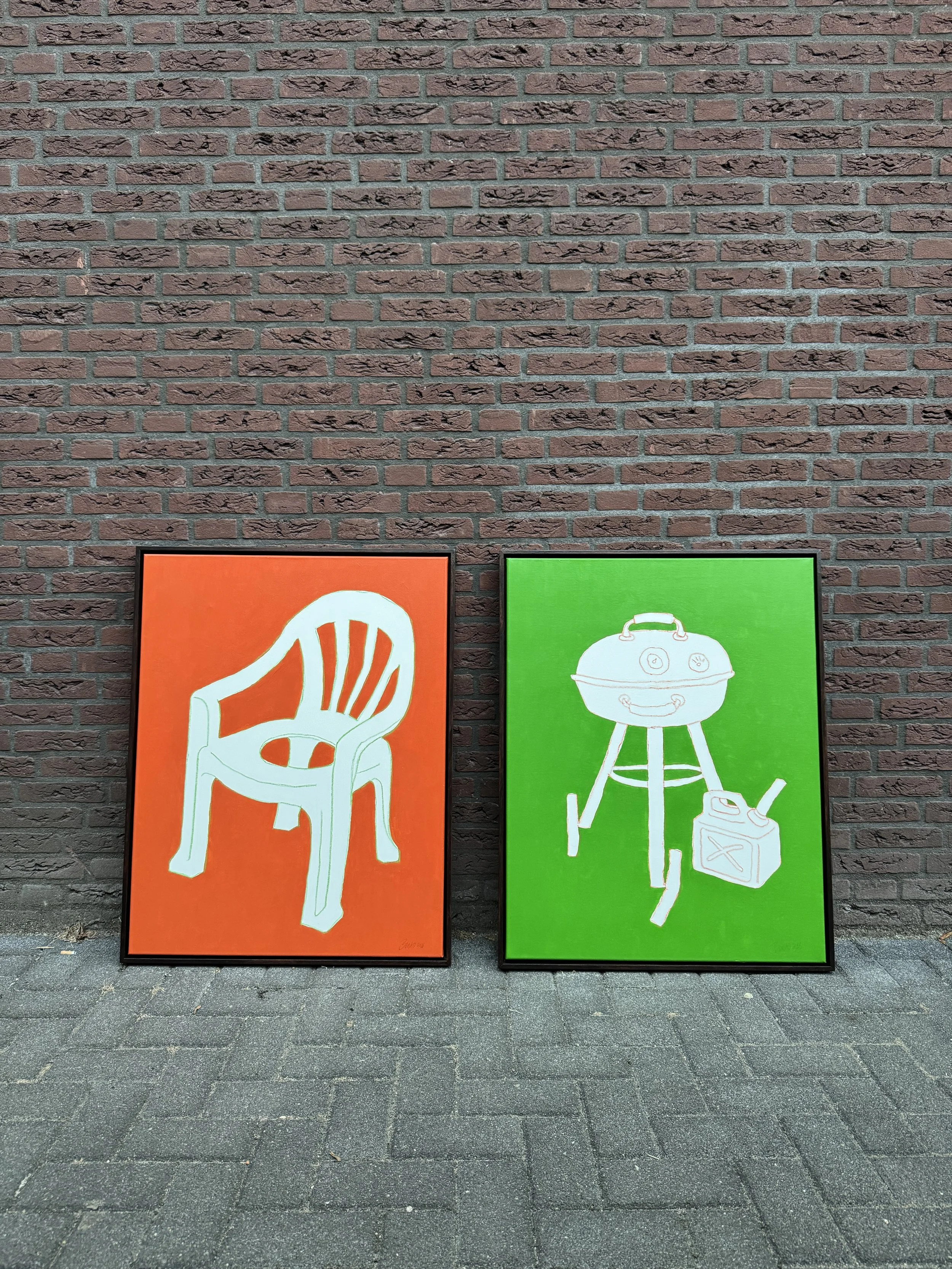 Veenendaal I & II - Mixed media on canvas - 70x90 cm - 2026