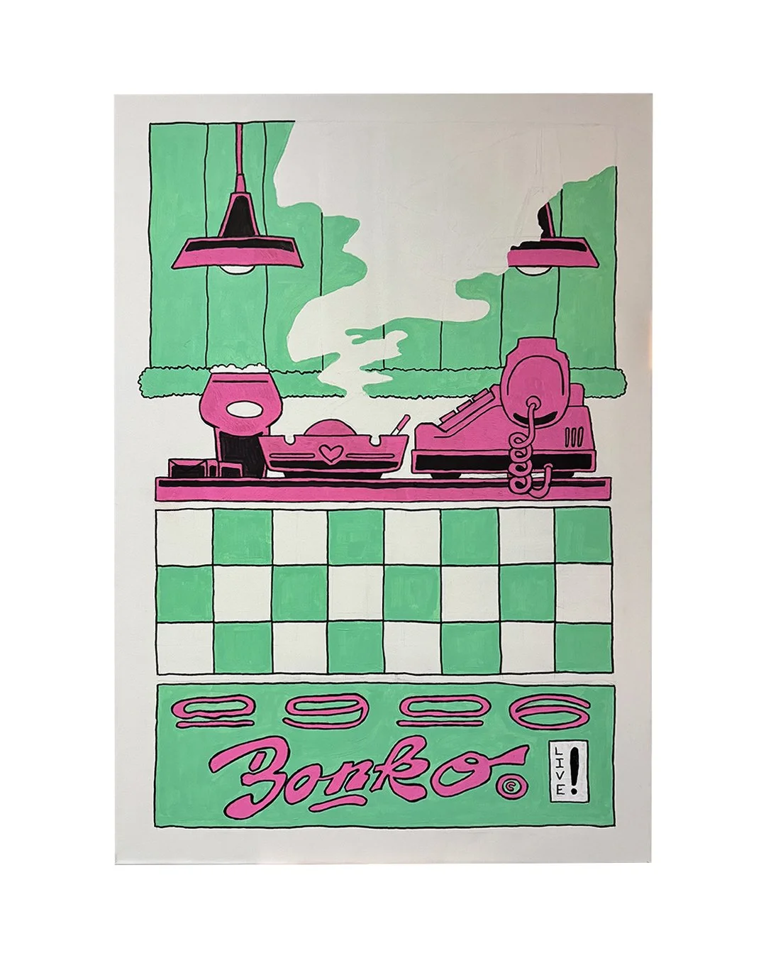 0906 Bonko - Acrylic on canvas - 70x100 cm - 2025