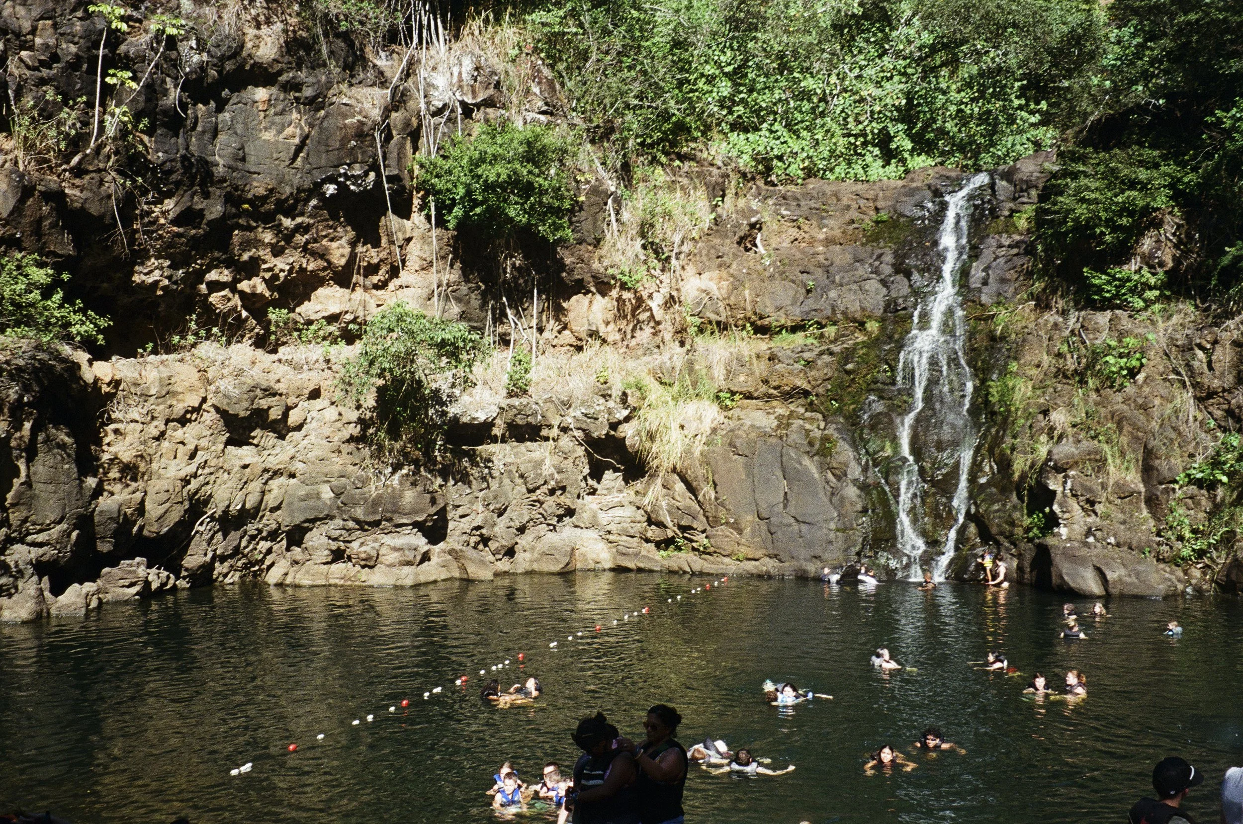 Waterfall Swim, Oahu, HI - Jan. 2025, Kodak Gold 200