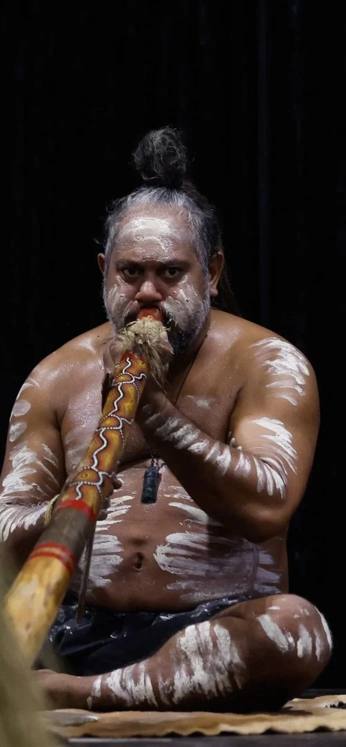 A performer at the International Food and Dance Festival