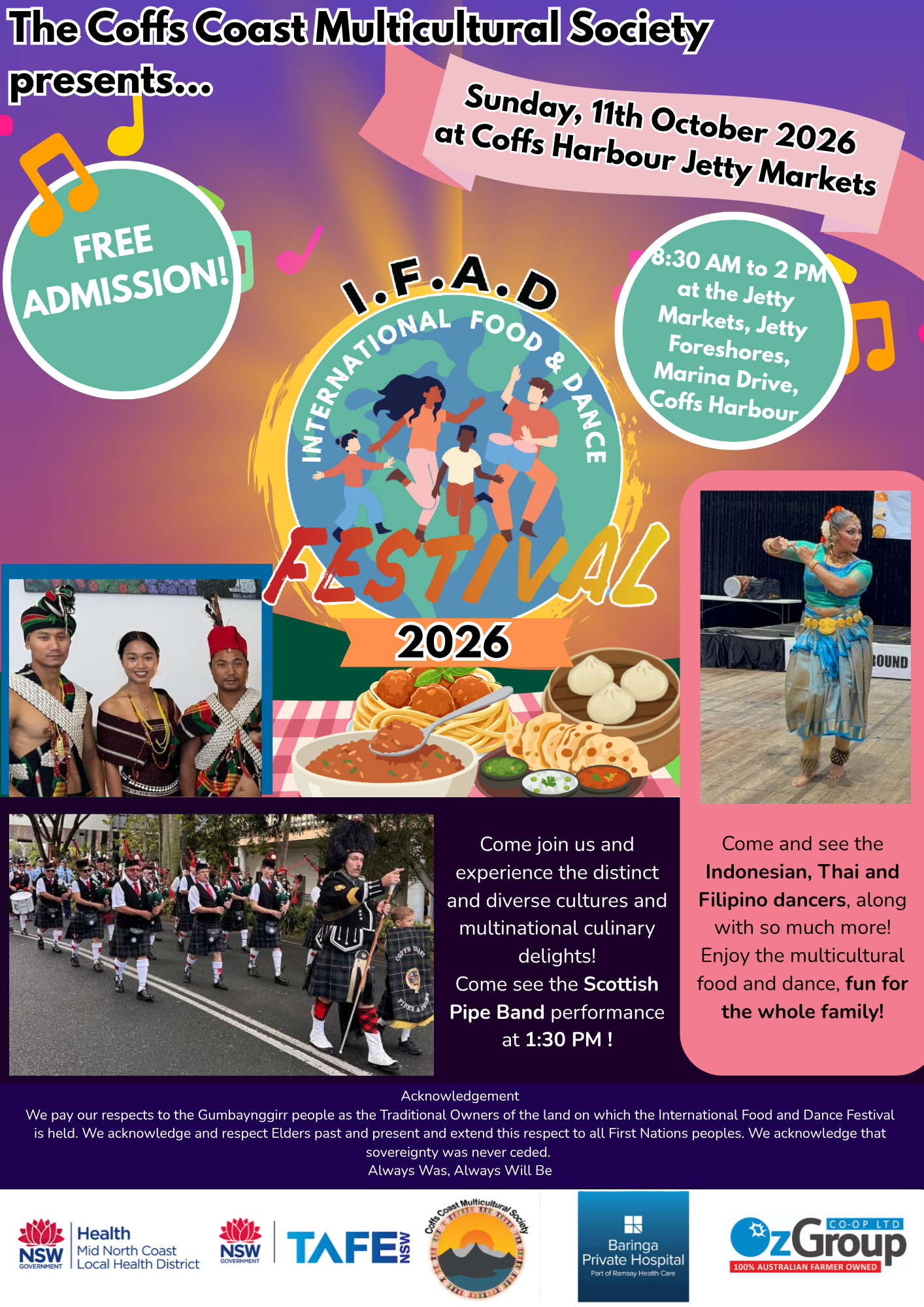 International Food and Dance Festival 2026 Flyer