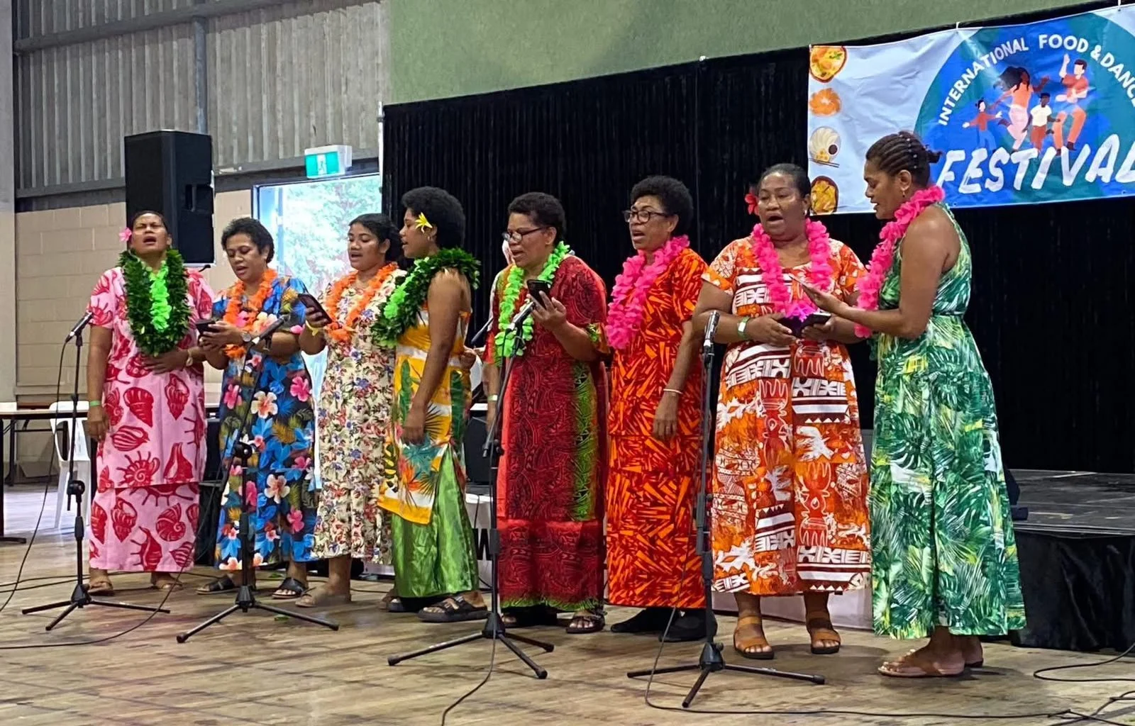 Performers at the International Food and Dance Festival
