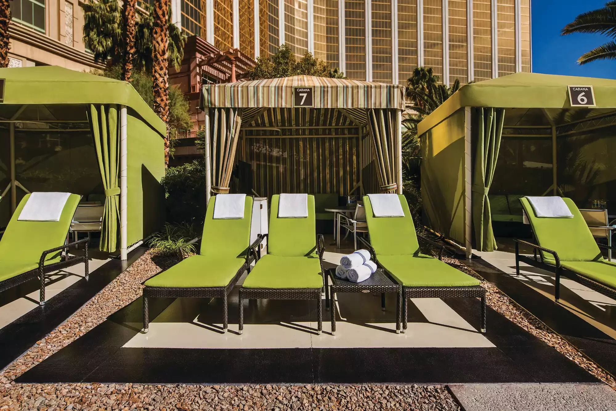 Friday day: Mandalay Bay Cabanas