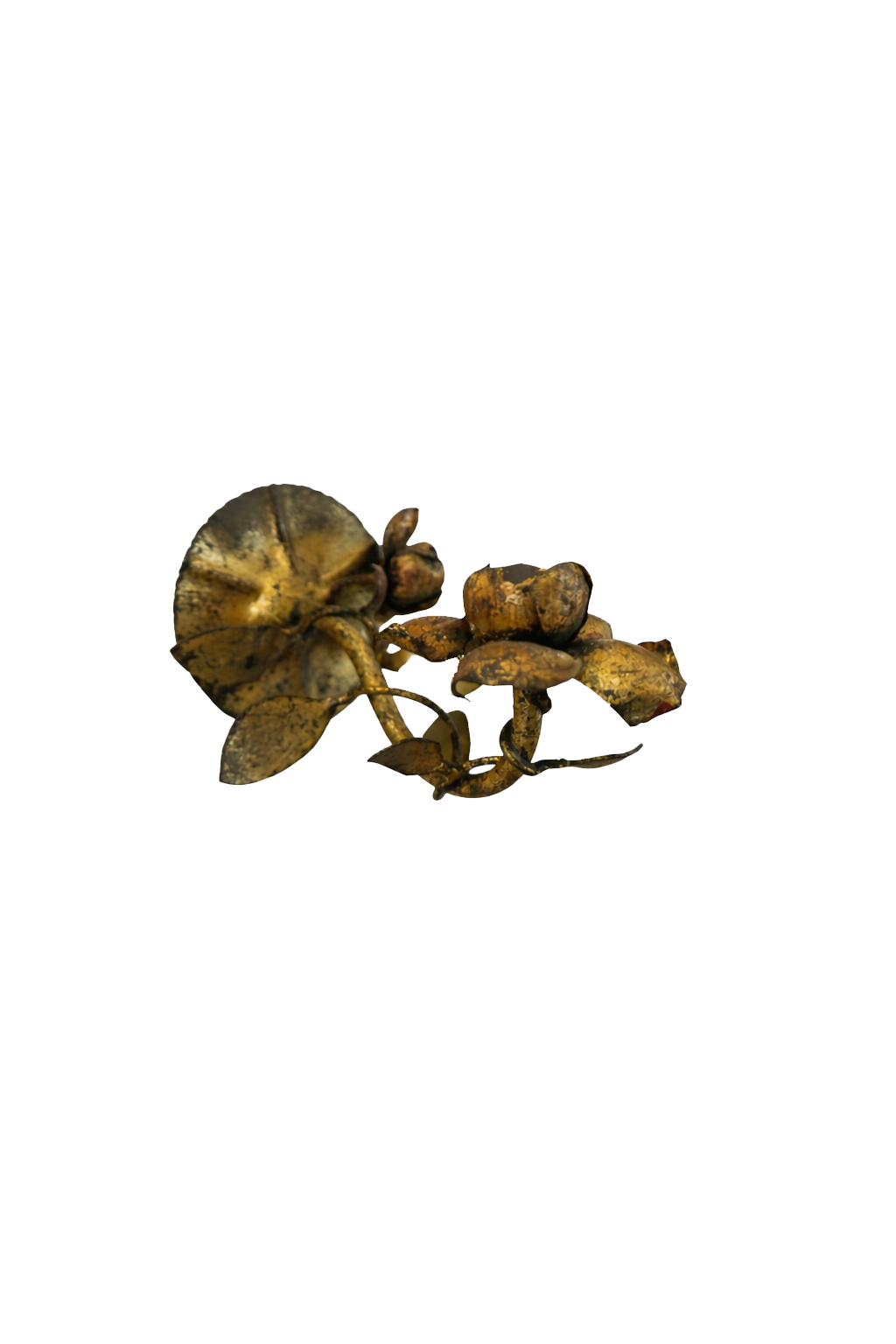 Italian Gilt Tole Wall Sconce, c. 1950s