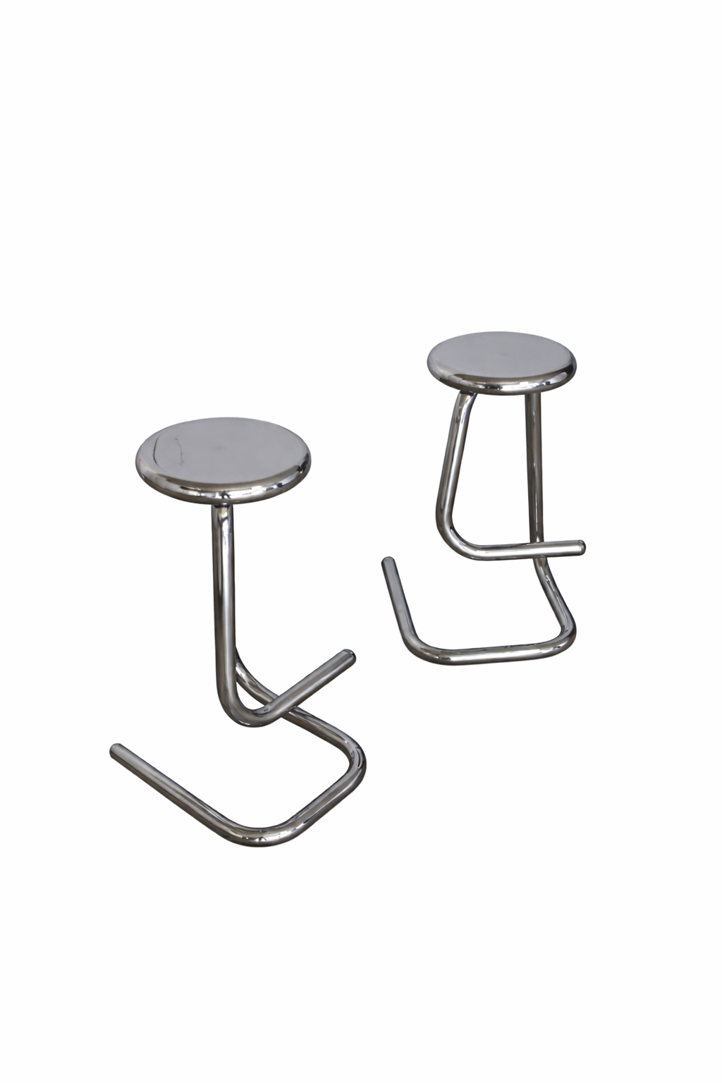 Pair of Paperclip Stools, c. 1960s - 70s