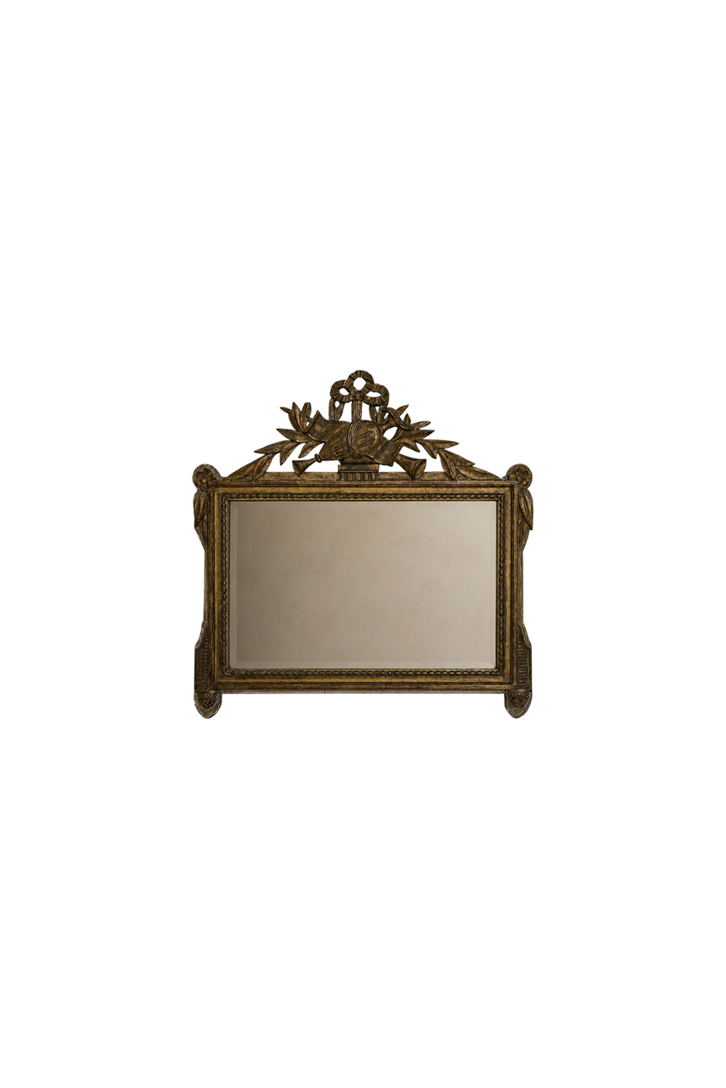 French Louis XVI Giltwood Mirror, c. 1785