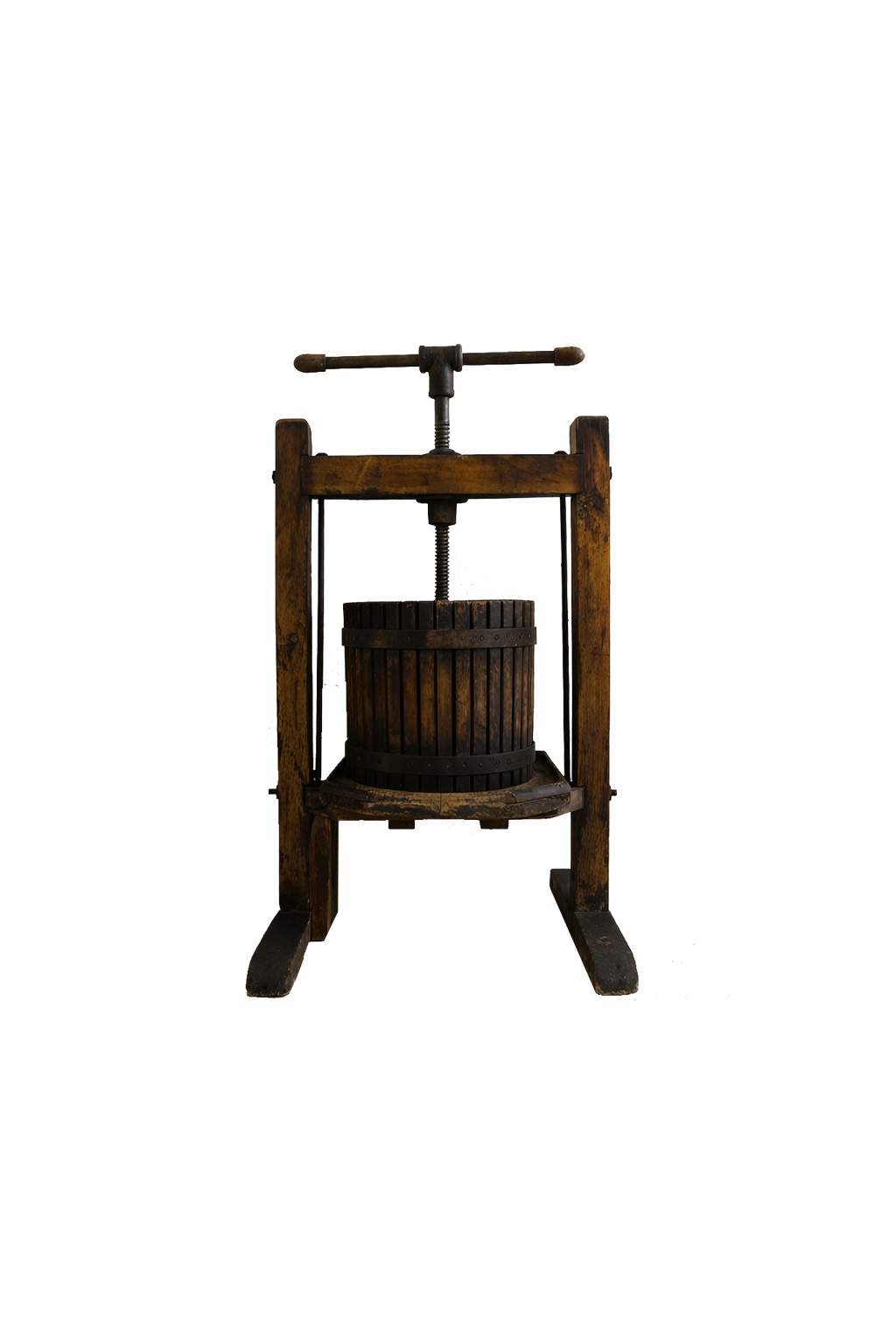 Wooden Basket Wine Press, c. 1910s