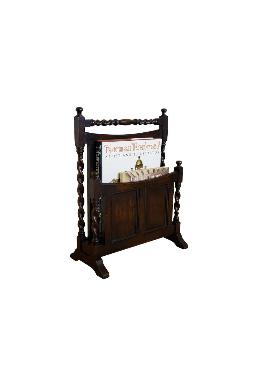 English Oak Magazine Stand, c. 1920s - 1930s