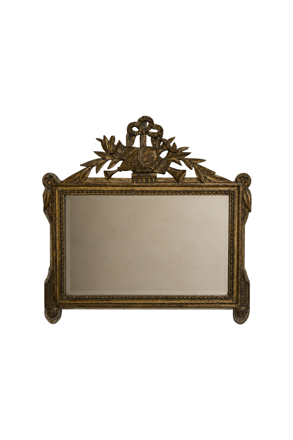 French Louis XVI Giltwood Mirror.png