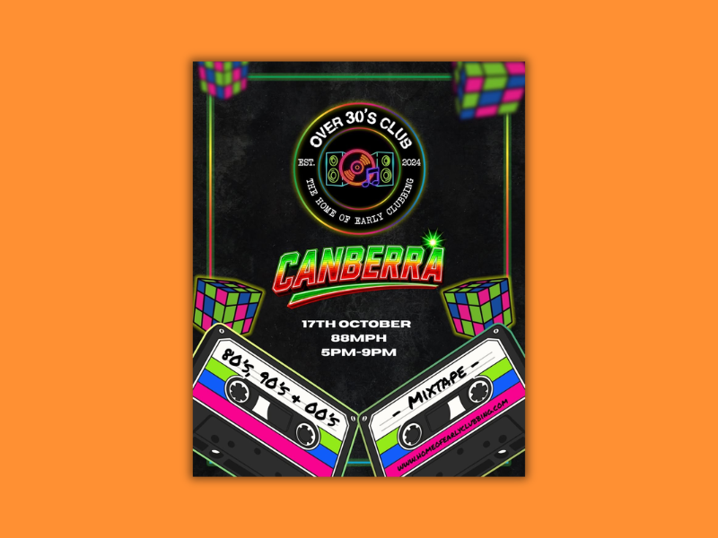Over 30’s Club Night - 80s, 90s, 00s