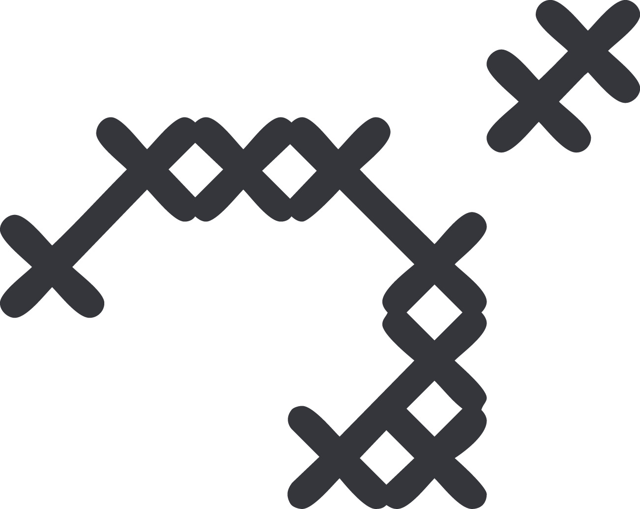 Camille Santacroce's signature look includes stylised cross-stitches, referring to her swiss heritage