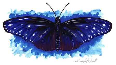 Title: Blue Crow
Medium: Gouache & Watercorol