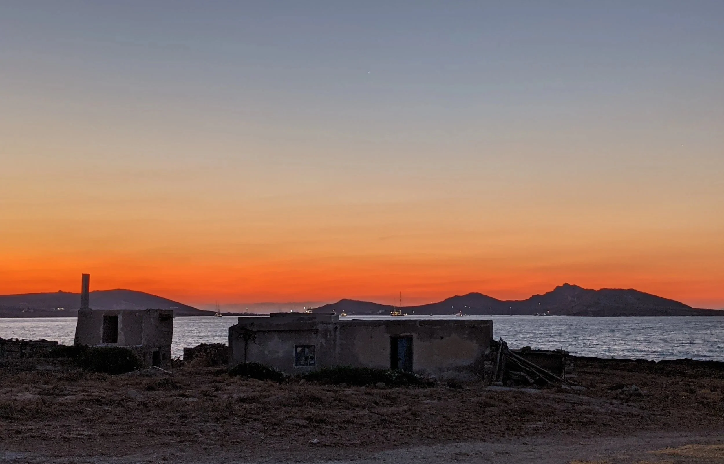 Enjoy the sunsetting beyond your own private ruin just outside your door