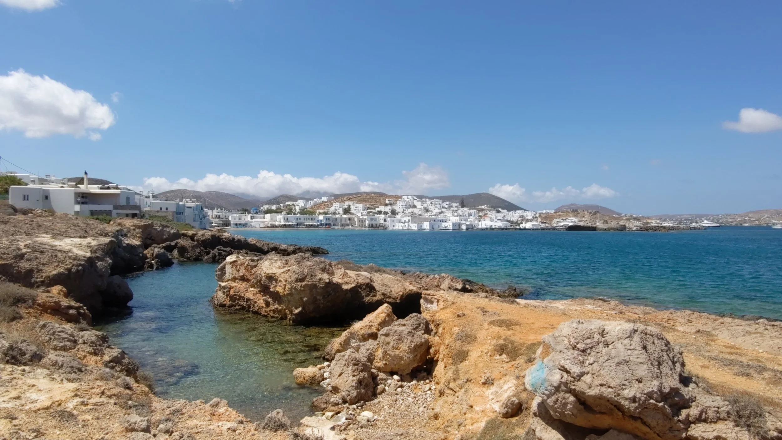 Downtown Naoussa seen just outside the door, only a 5 - 10 minute stroll away!