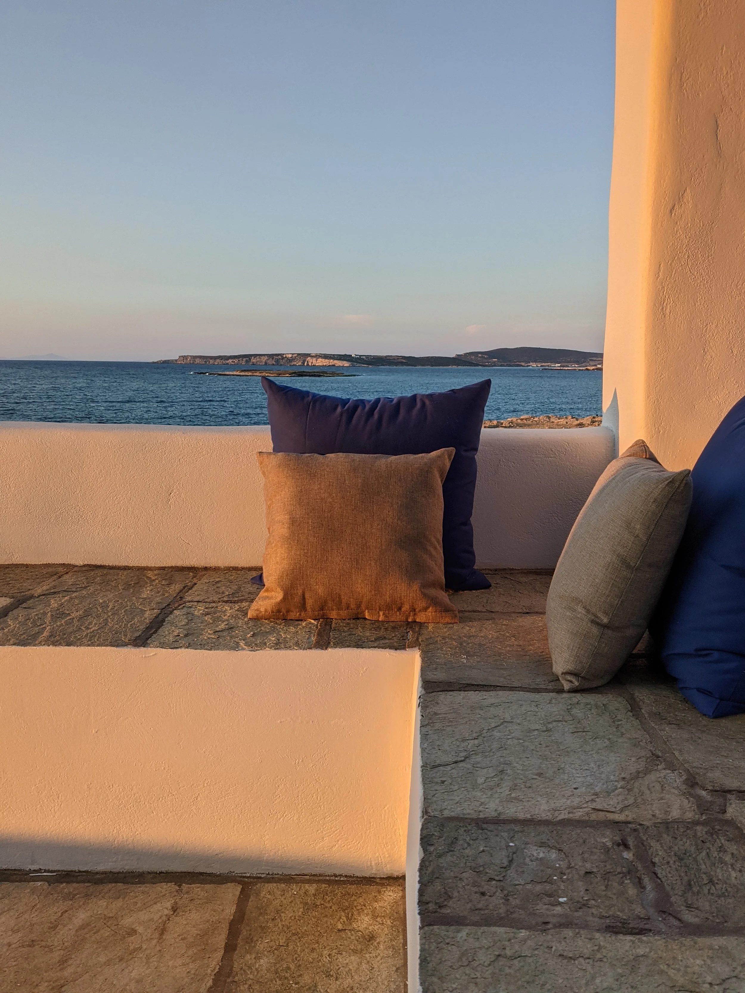 Rest on the patio at sunset