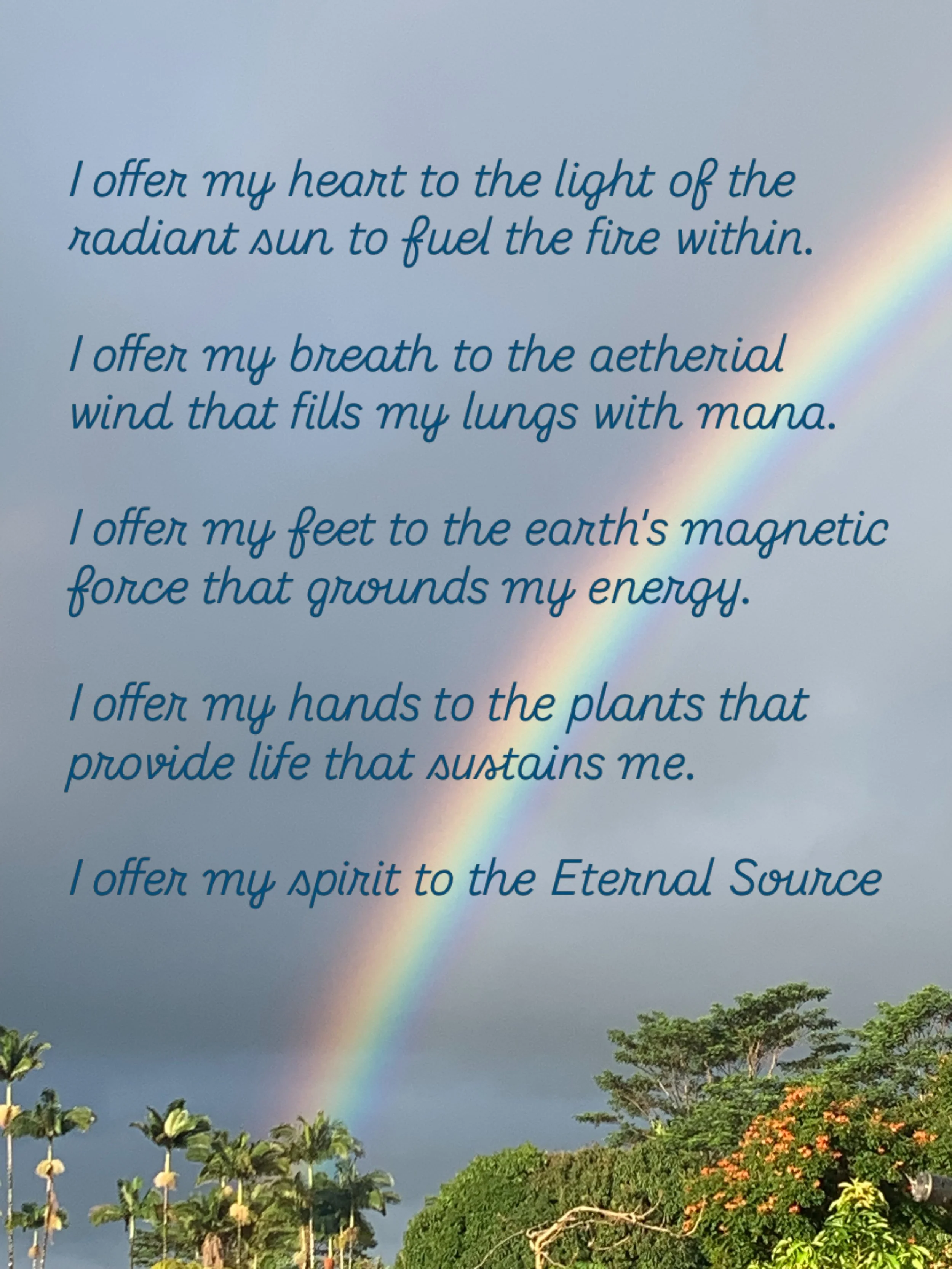 In the moments that I breathe to be in presence I remember the sacred . 

#eternalsource #rainbowlight #aetherialmana #earthgrounding #garden