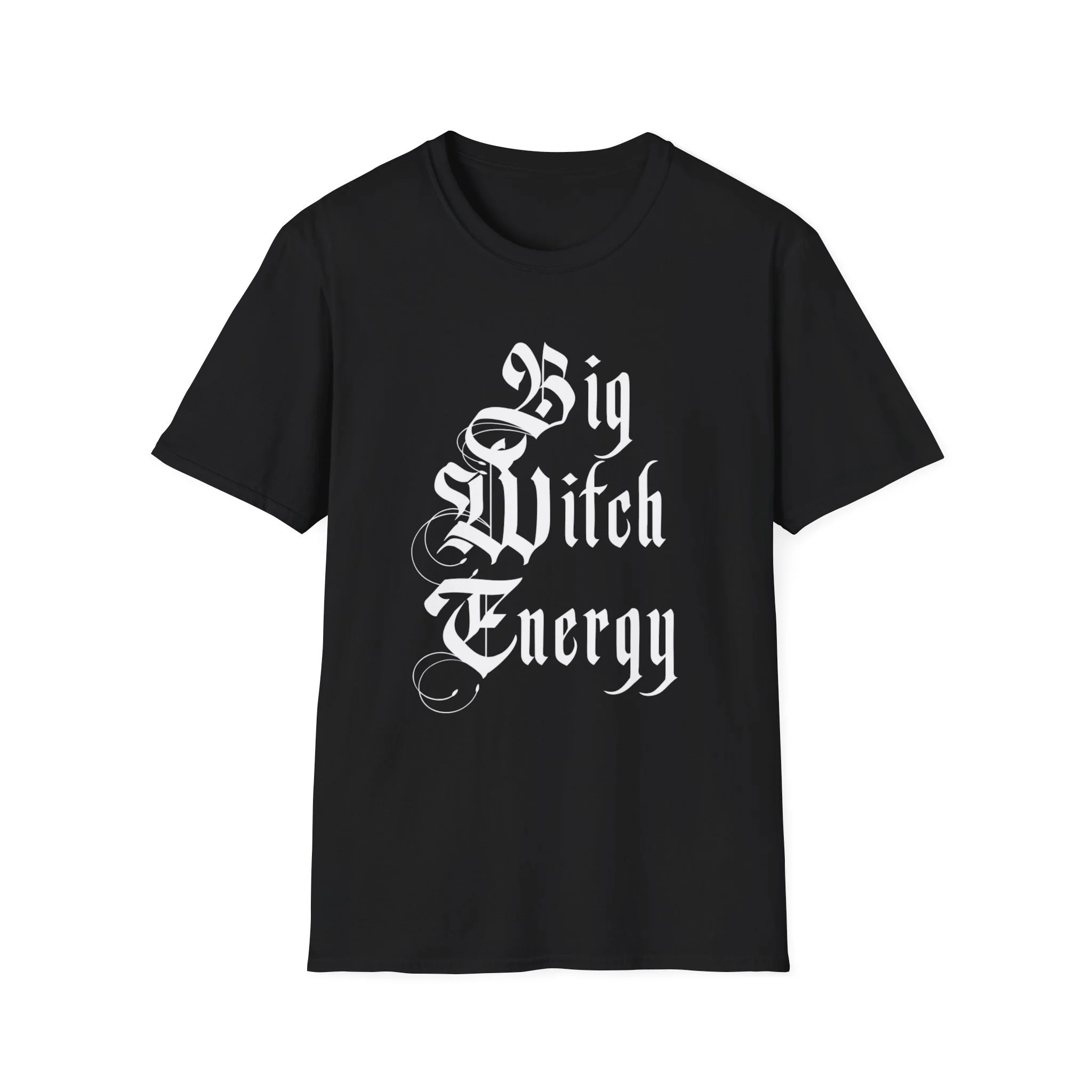 Big Witch Energy T-Shirt | Gothic Script, Halloween Vibes, Dark, Esoteric