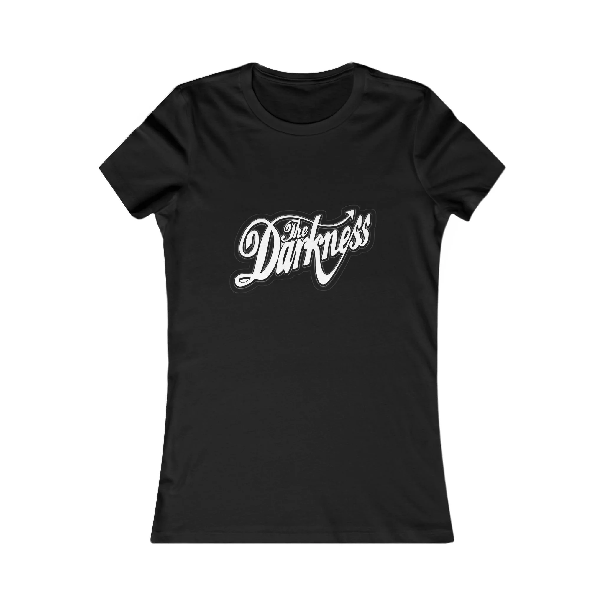 The Darkness Script Logo Tee | Rock Band Shirt, Black Graphic Tee, Dark, Gothic, Esoteruc, Streetwear
