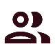 Icon of a person with glasses and two speech bubbles above head
