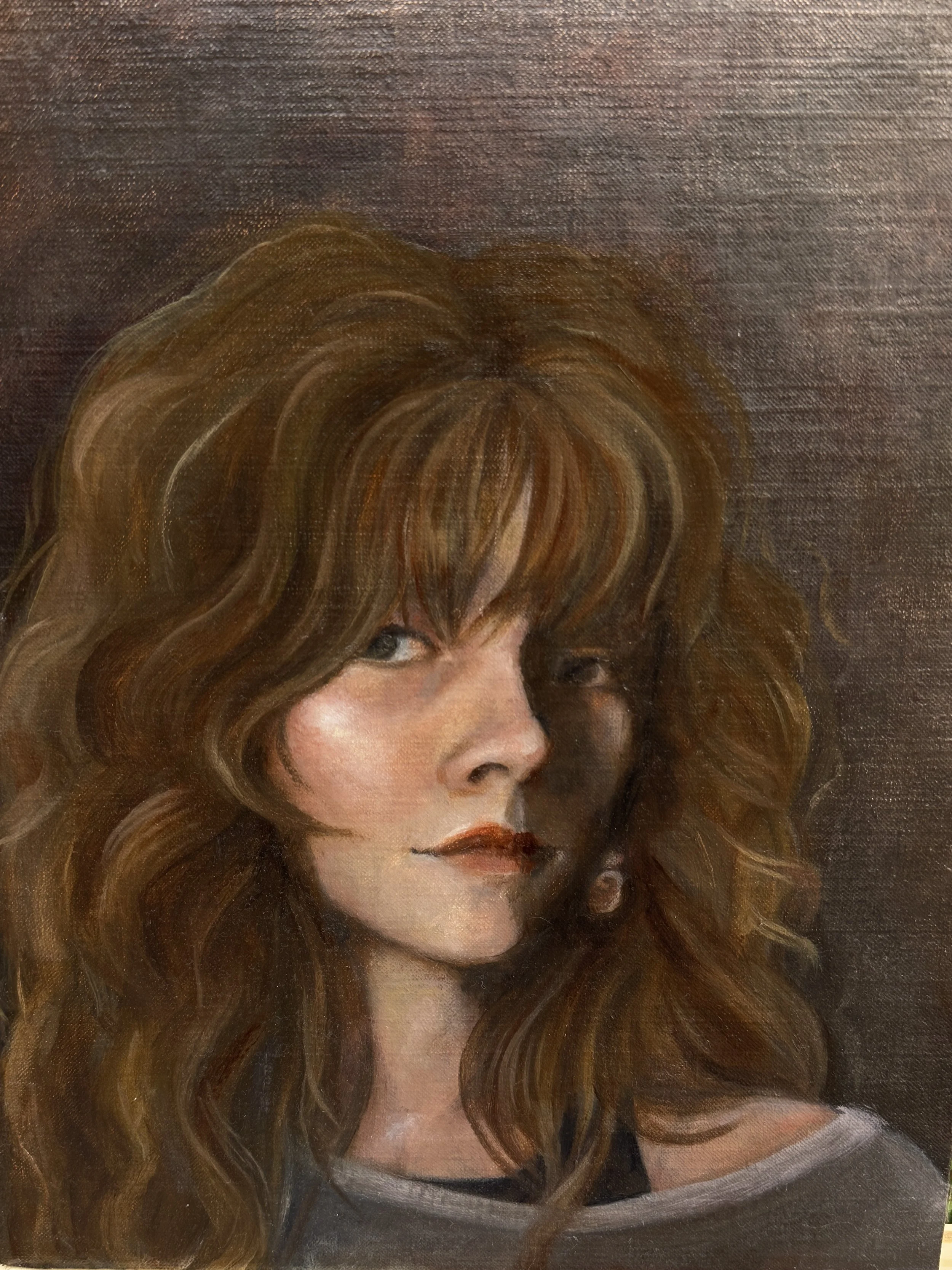 "Self Portrait no.1" 
Oil on linen, 12x16