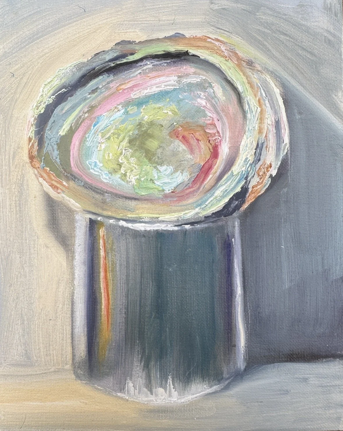 "Abalone study no. 3"
Oil on canvas board, 8x10