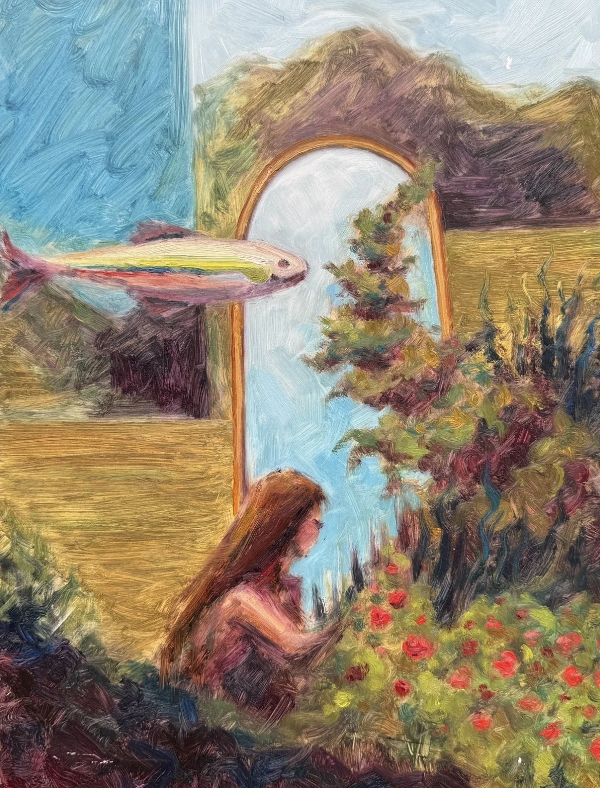 "Portal Study"
oil on panel, 12x16