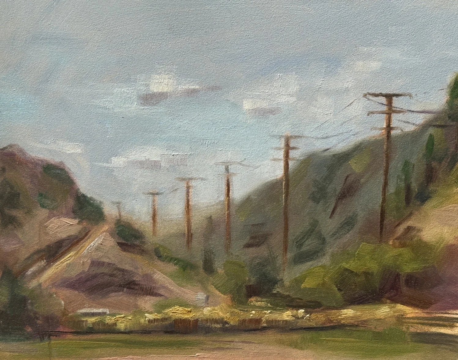 "Laguna Canyon" 
Oil on panel, 8x10
(from life)
