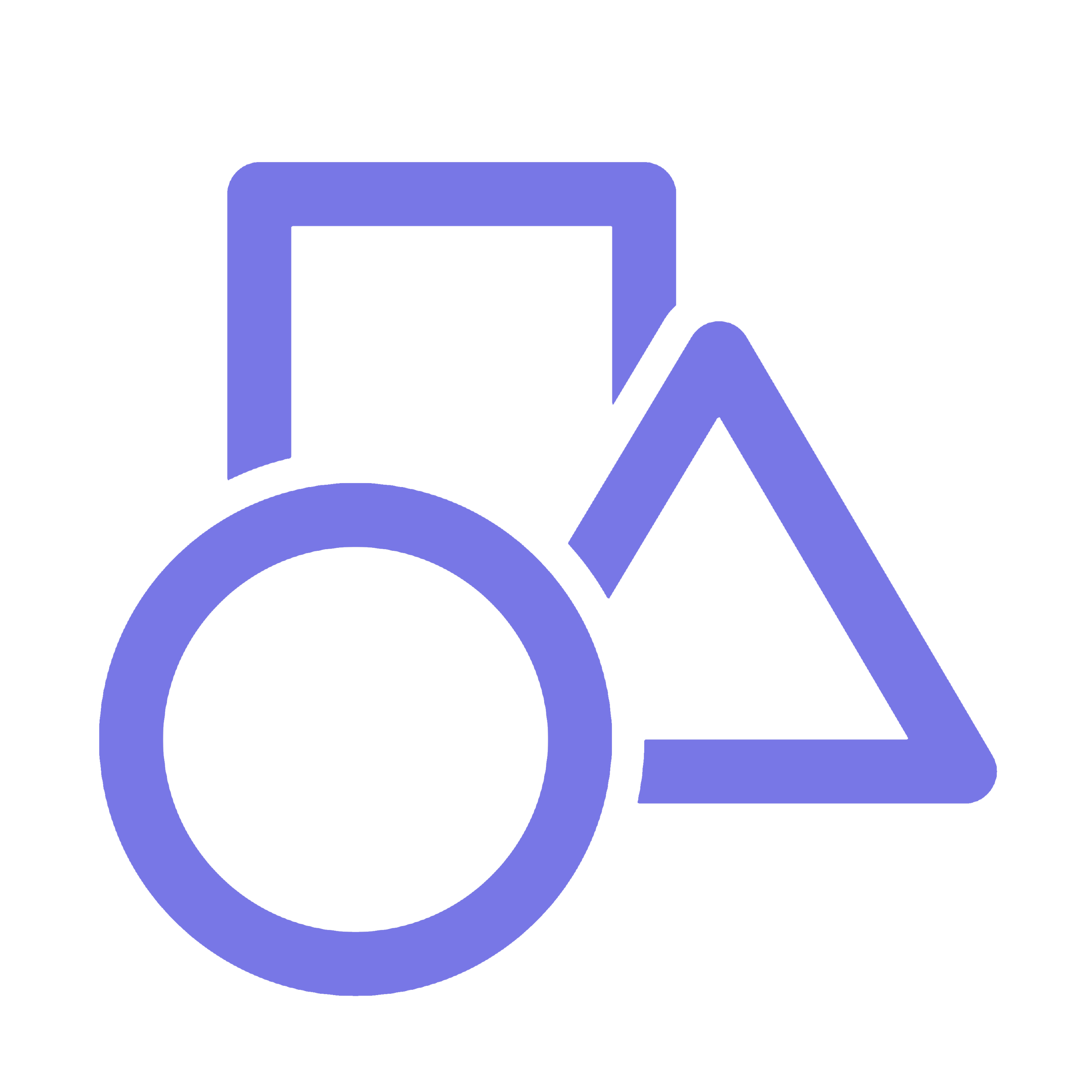 Minimalistic shape icons
