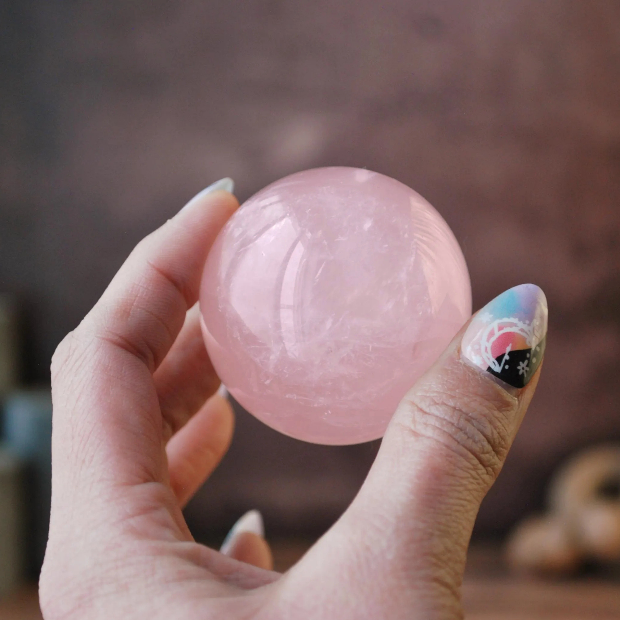 Blush Energy Rose Quartz Sphere