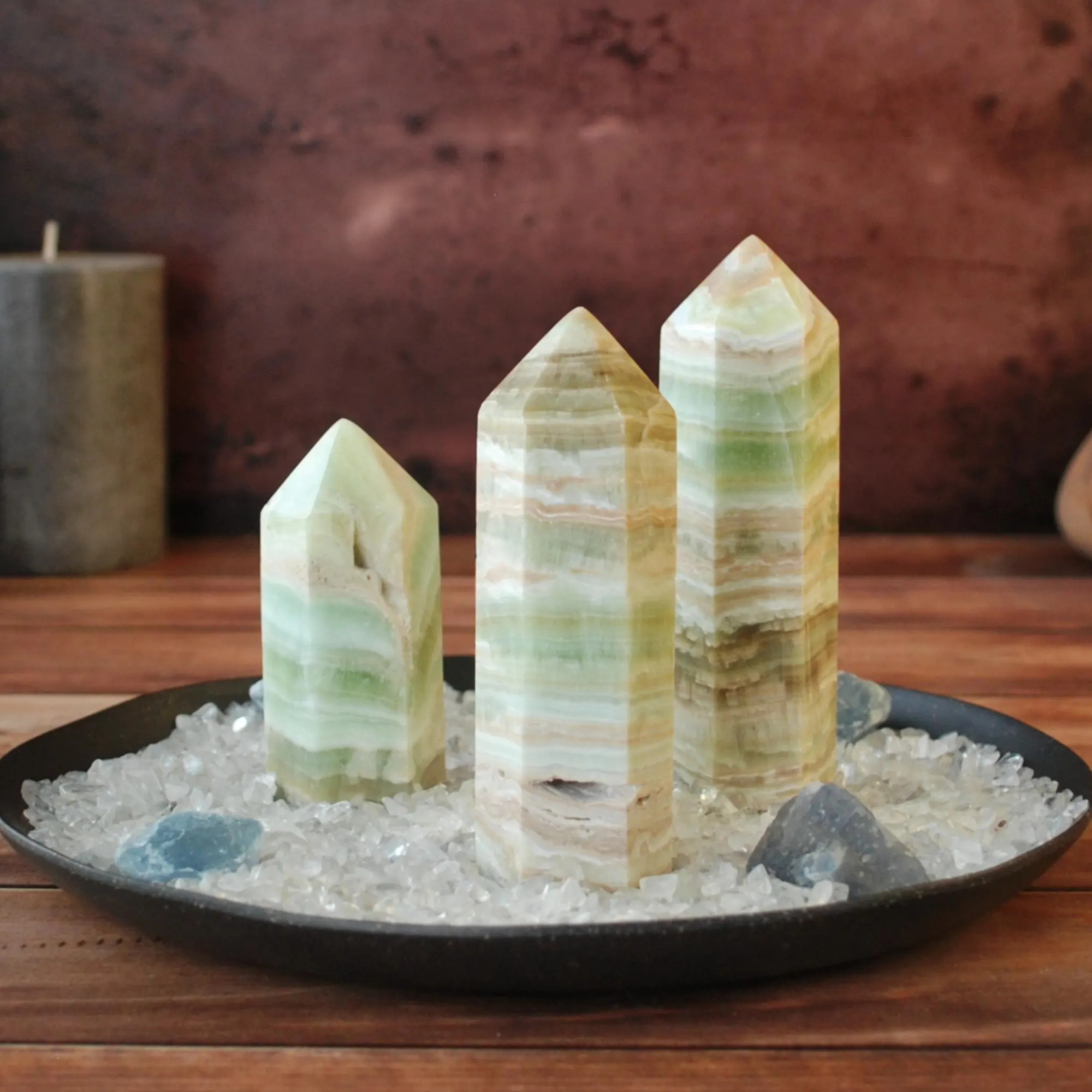 Green Calcite Tower – Calming & Renewal Crystal