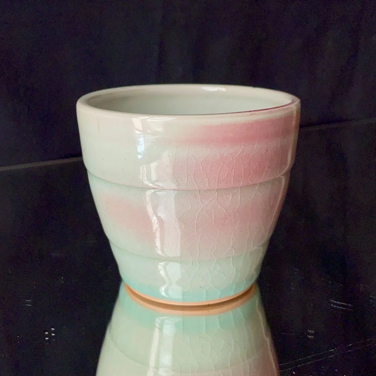 CELADON STEPPED CUP