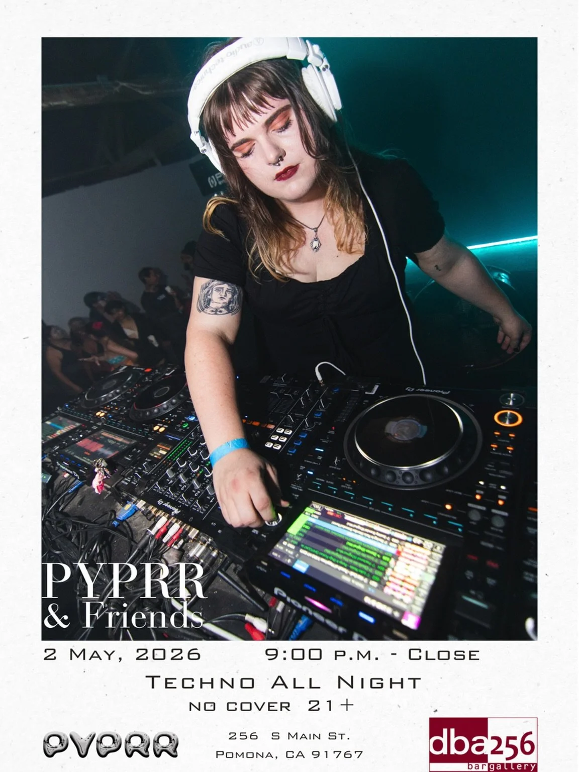 SATURDAY we&rsquo;re back at @dba256 
techno all night ⛓️🖤
no cover