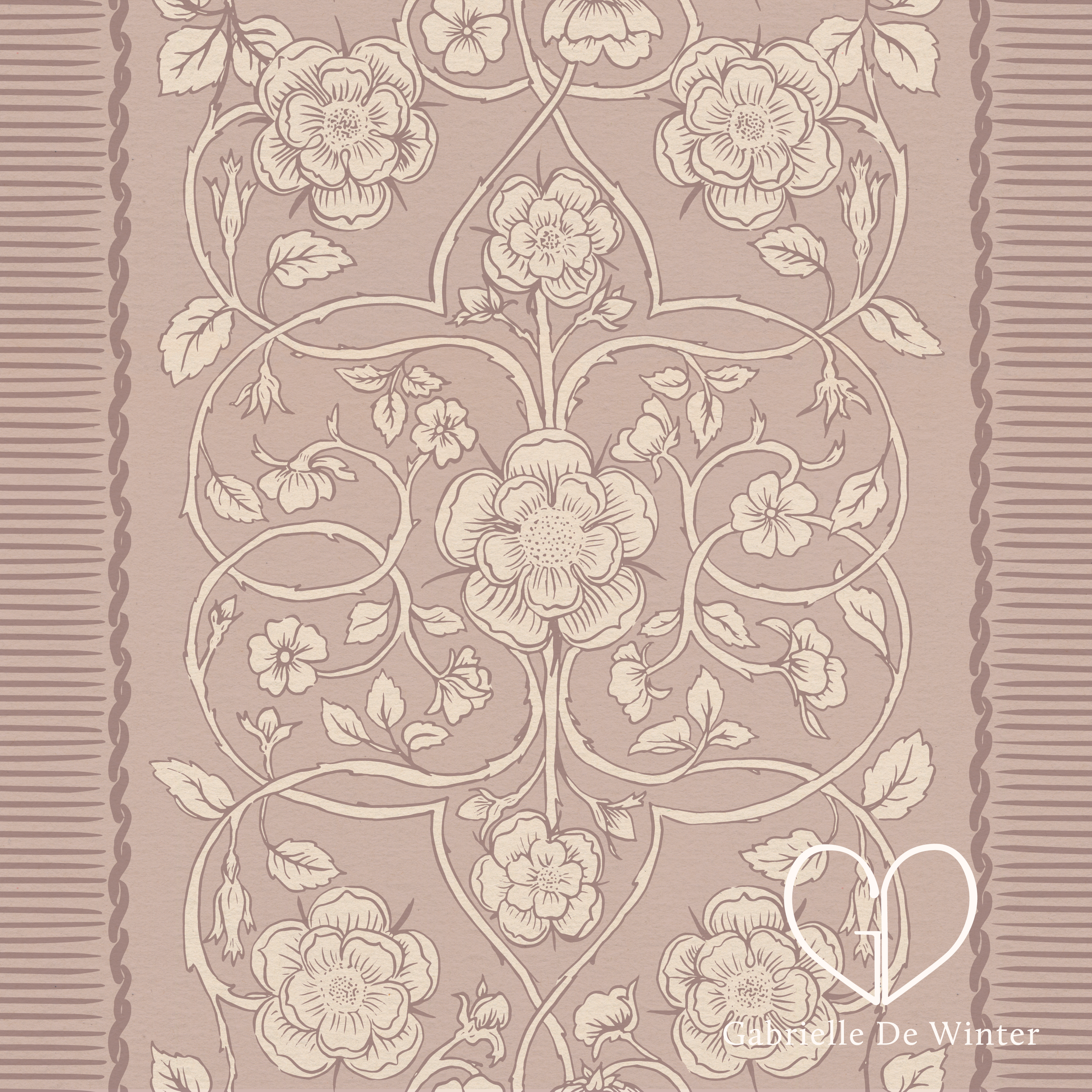 Rosette Story - Decorative Stripe