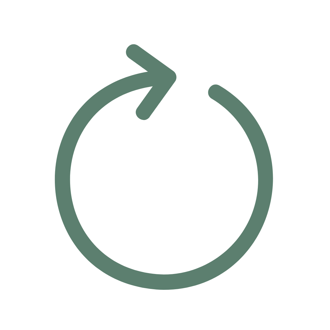 Circular arrow symbol indicating refresh or reload.