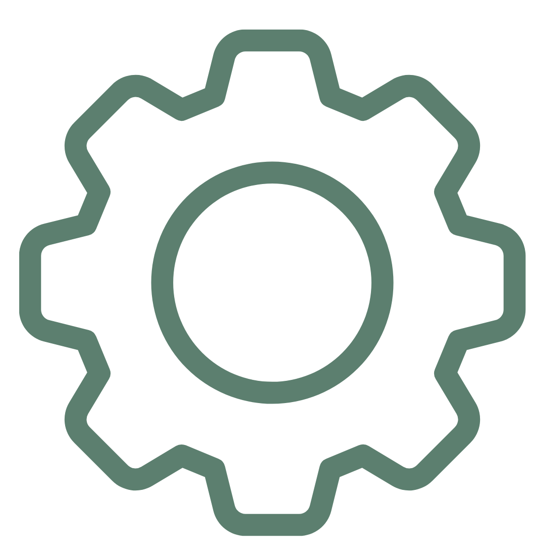 Gear icon representing settings or machinery
