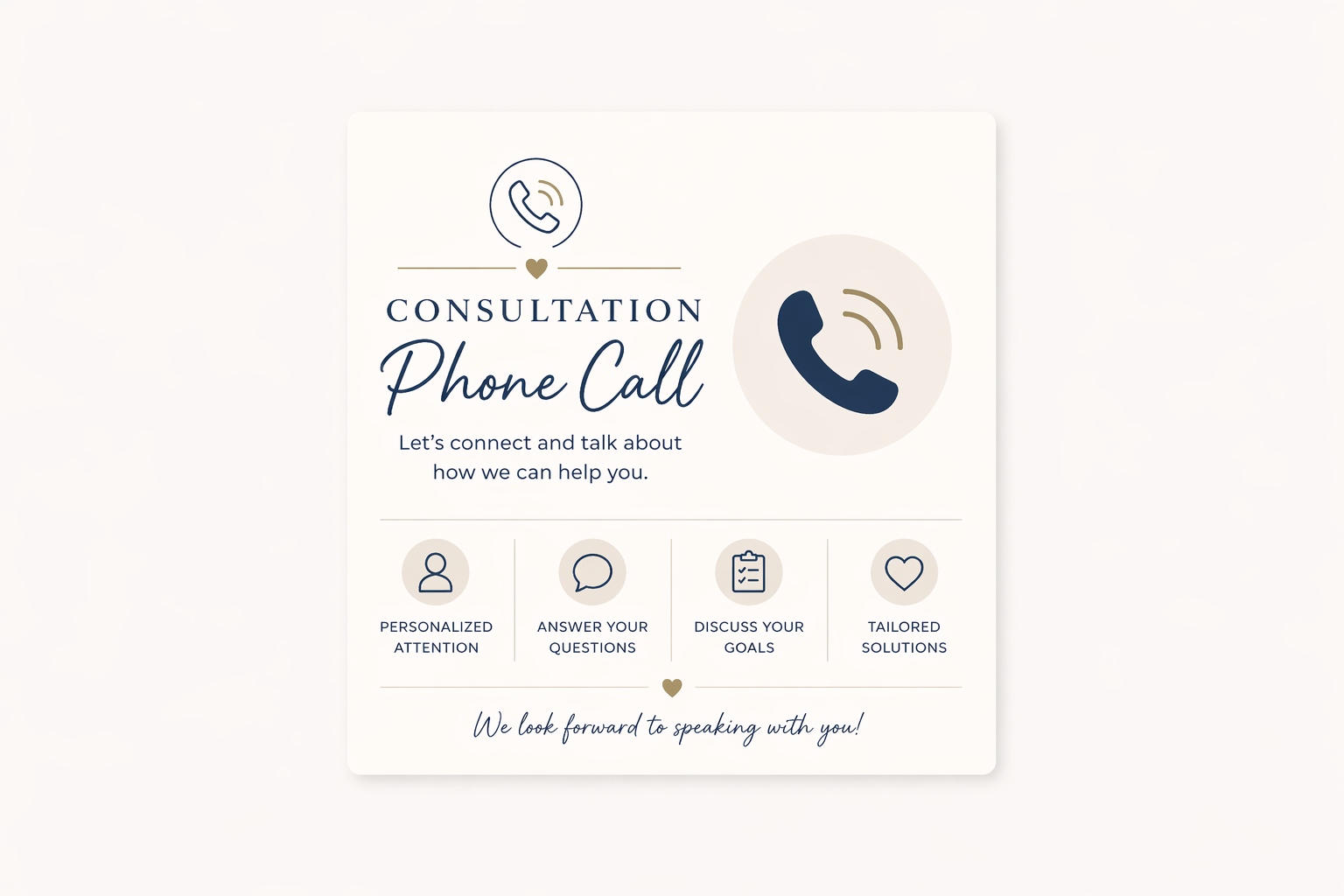 MANDATORY Consultation Phone Call