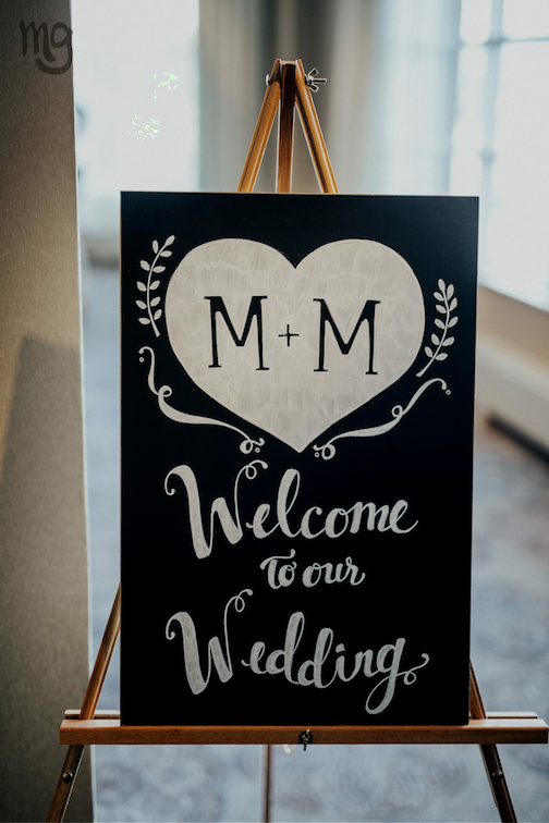 Wedding Signage M+M