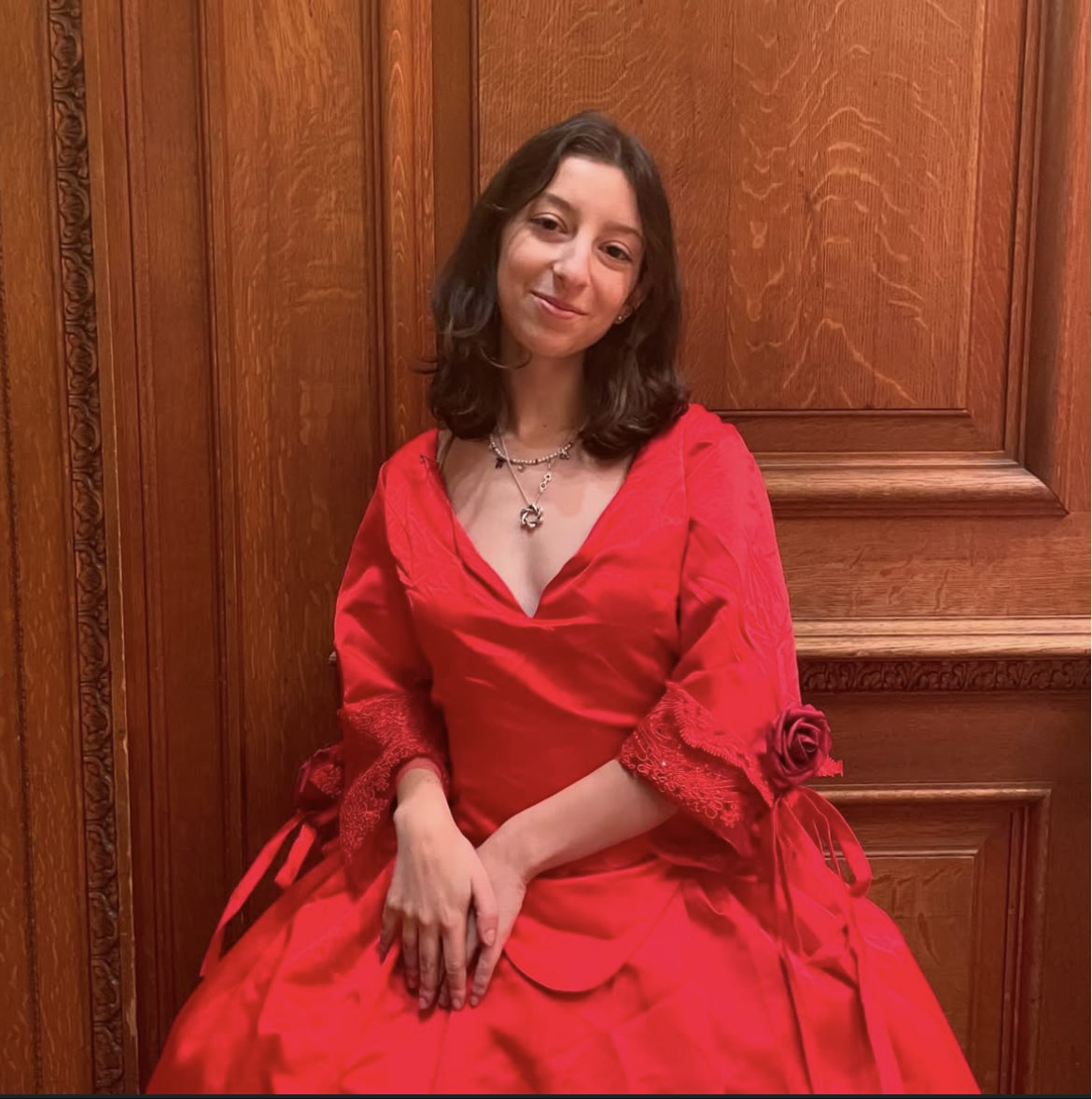 Hannah Pressman as Marthe in Faust