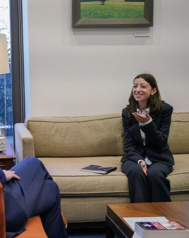 Hannah Pressman in the office of Senator Christopher Murphy (CT)