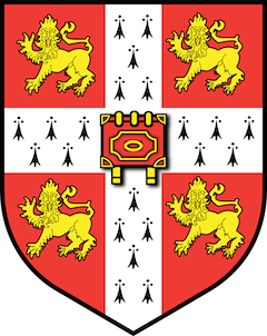 A coat of arms featuring a red and white shield with three gold lions and black crossbows, a small yellow and red rectangular emblem at the center, and a shield divided into four quadrants with lions and crossbows, topped with a decorative crown.