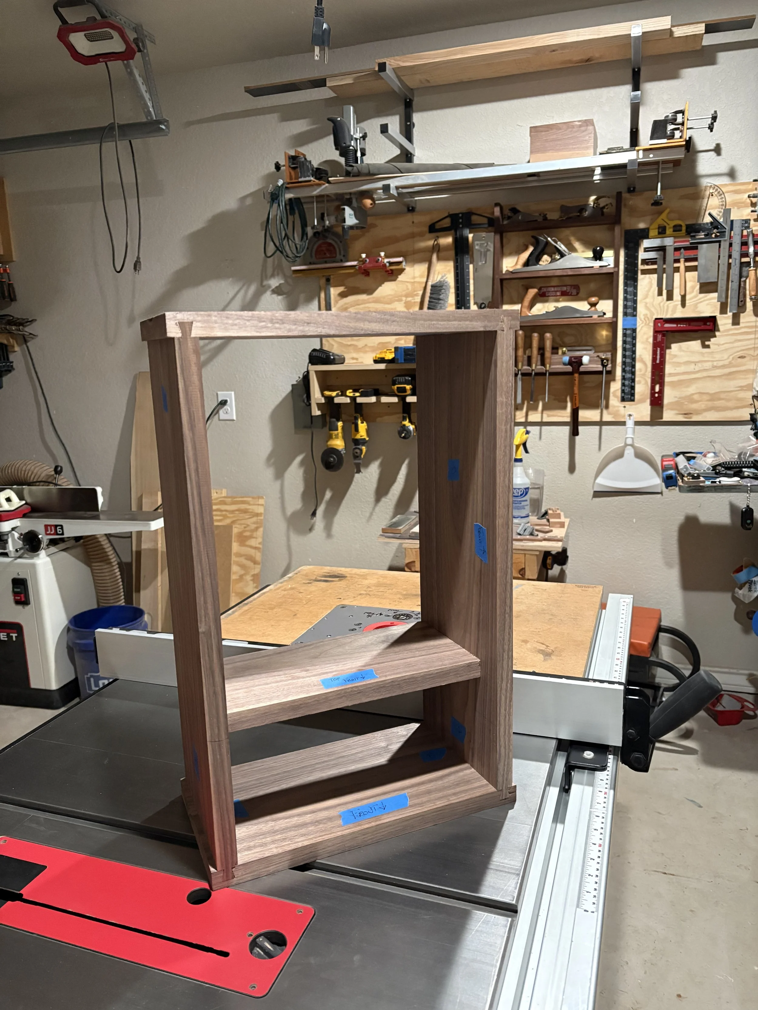 The satisfying feeling of a successful test fit. 