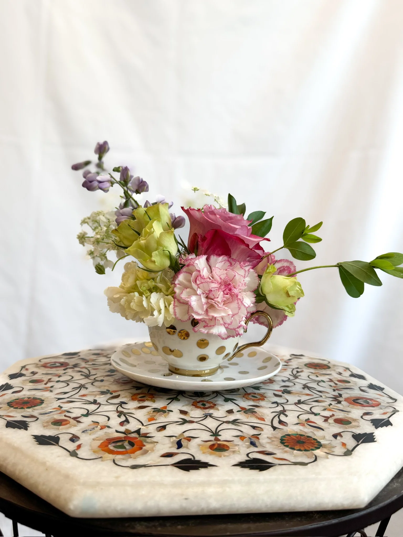 Mother's Day Teacup Arrangement