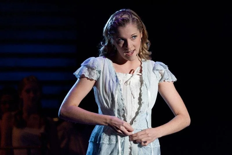 Also making a fine turn is up-and-comer, Sara Burke as the shy and vulnerable Wendla. Burke plays bright-eyed innocence better than anyone in town, as anyone could see in her award-nominated turn in Sweet Charity, and here she tempers that sweetness,